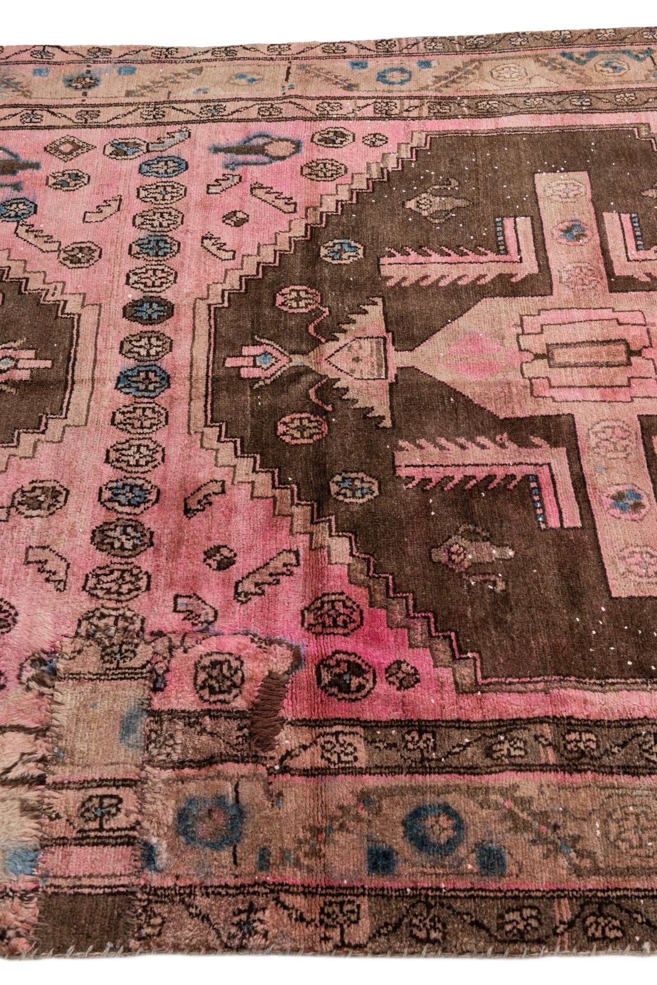 5' 2 x 7' 4 Hand Knotted Ultra Vintage Persian Wool Rug