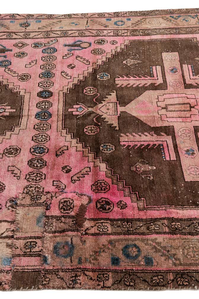 5' 2 x 7' 4 Hand Knotted Ultra Vintage Persian Wool Rug