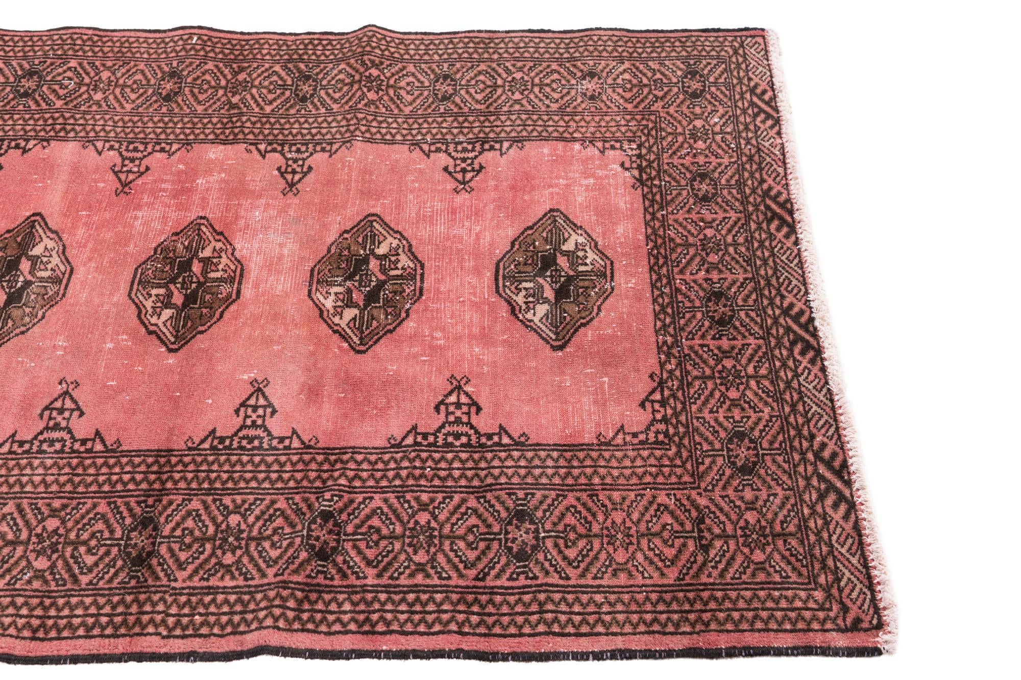 3' 5 x 4' 9 Hand Knotted Ultra Vintage Persian Wool Rug