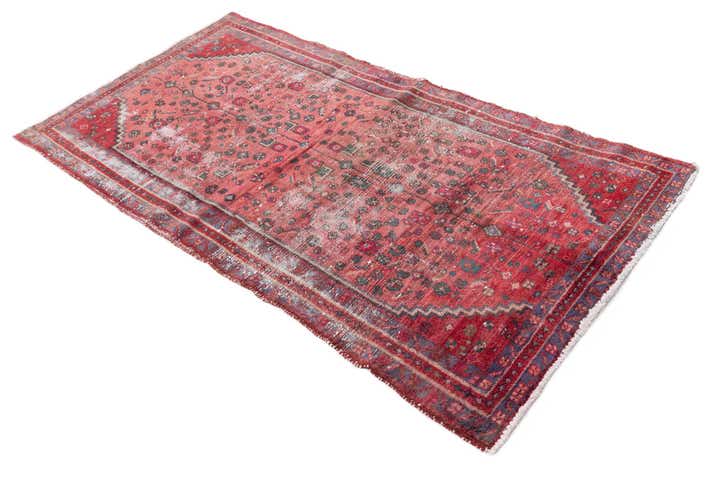 3' 3 x 6' 4 Hand Knotted Ultra Vintage Persian Wool Rug