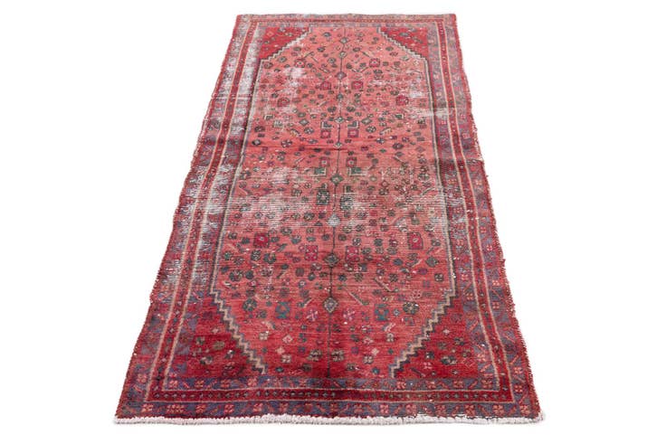 Detail image of 3' 3 x 6' 4 Hand Knotted Ultra Vintage Persian Wool Rug