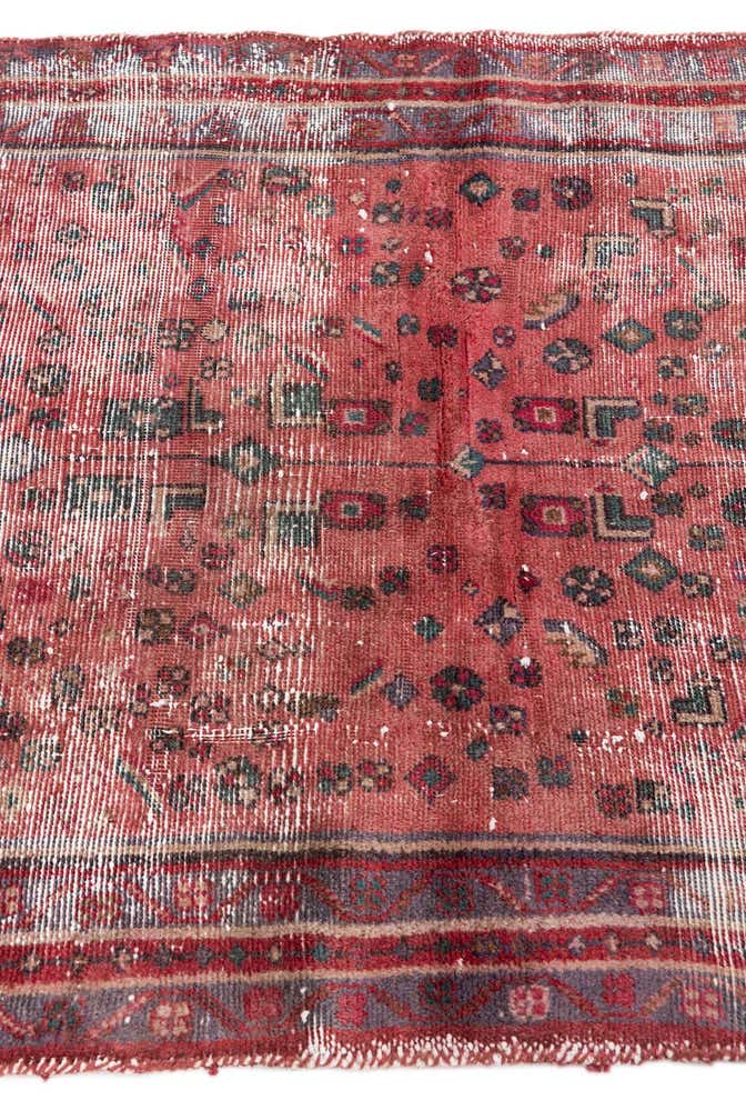 3' 3 x 6' 4 Hand Knotted Ultra Vintage Persian Wool Rug