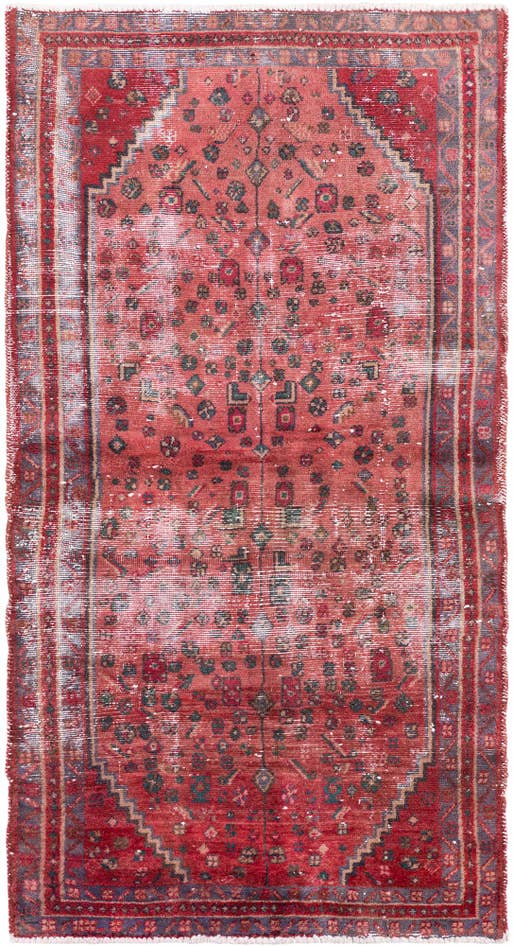 Detail image of 3' 3 x 6' 4 Hand Knotted Ultra Vintage Persian Wool Rug