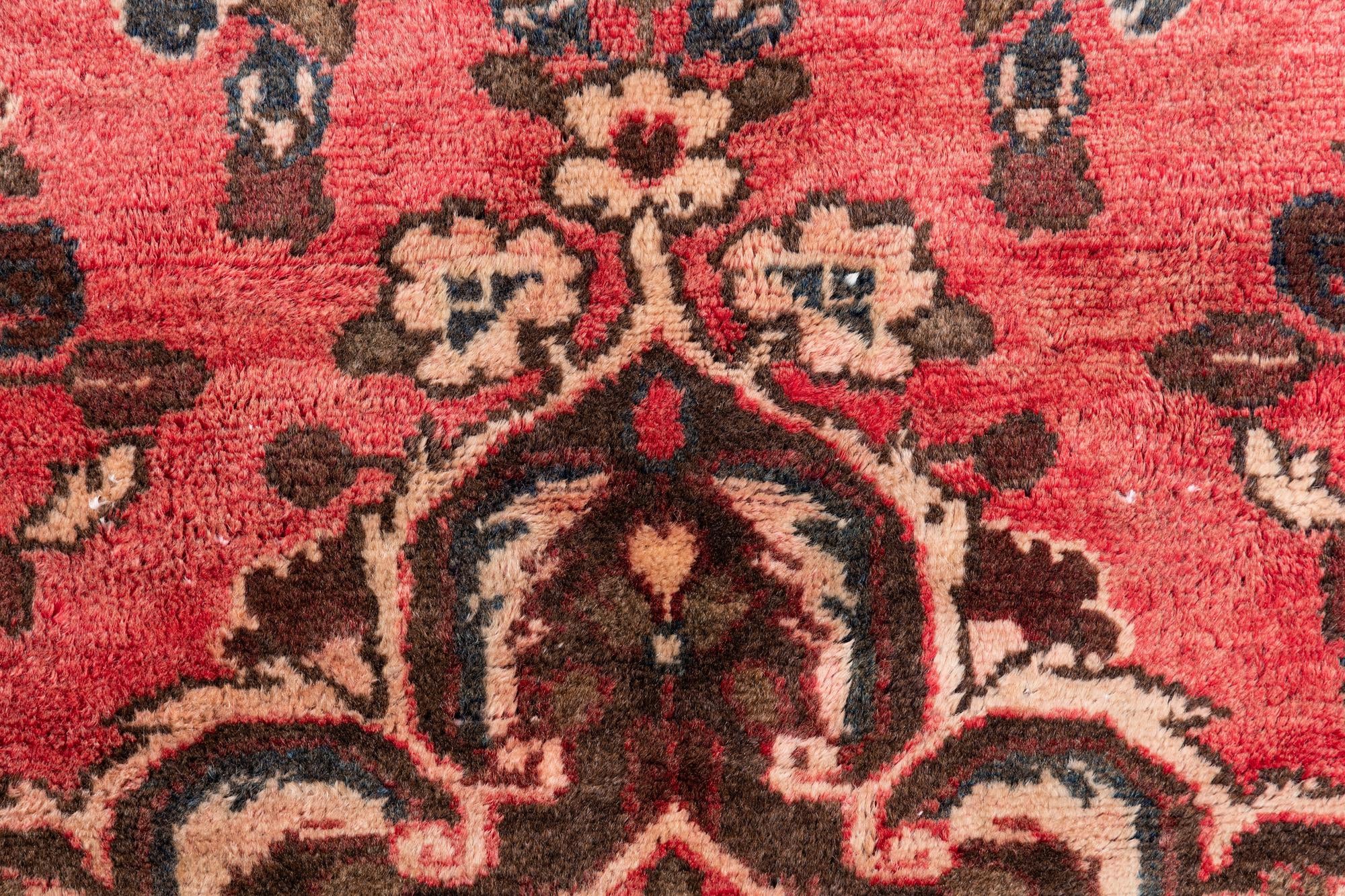 3' 4 x 4' 9 Hand Knotted Ultra Vintage Persian Wool Rug