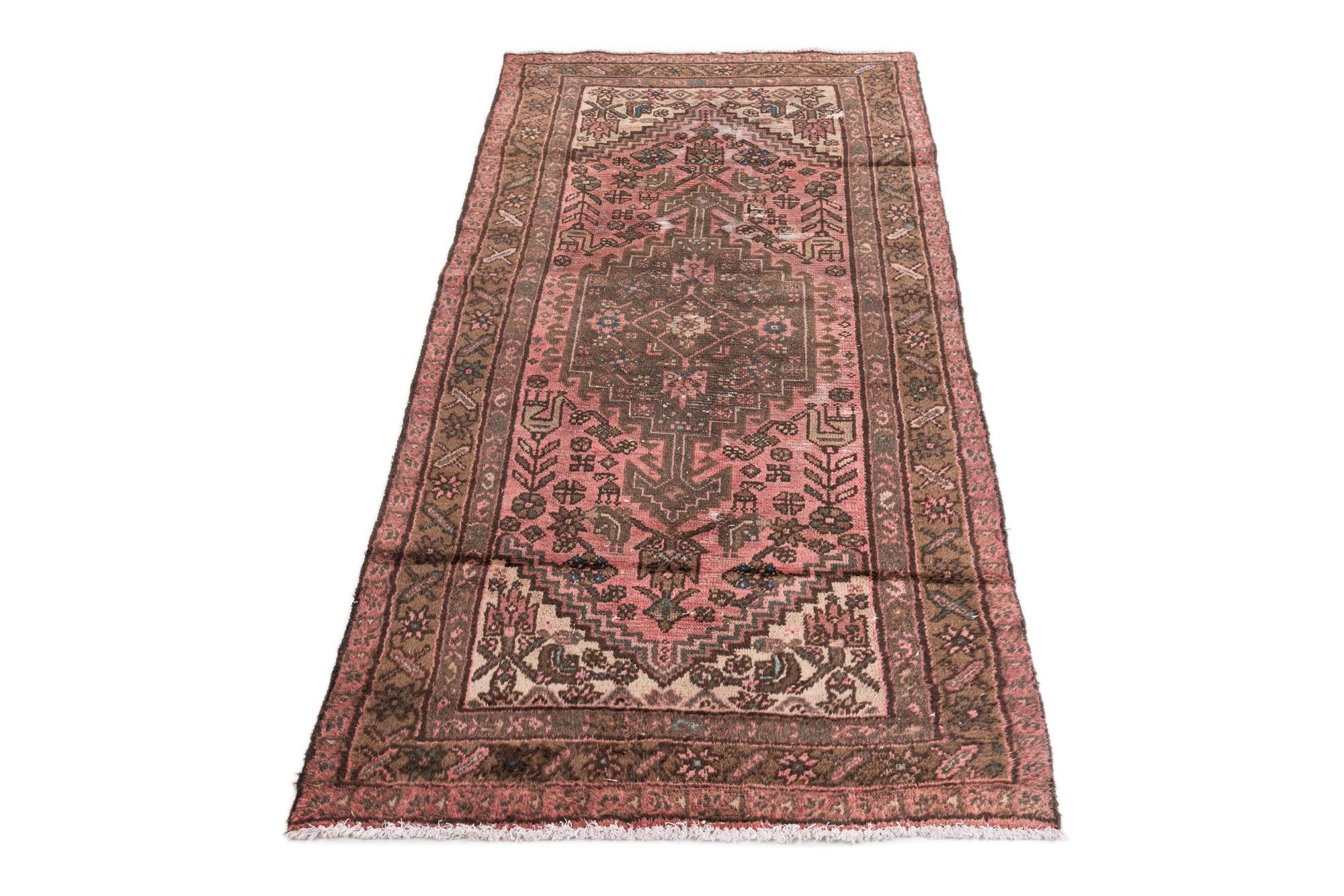 3' 3 x 6' 8 Hand Knotted Ultra Vintage Persian Wool Rug