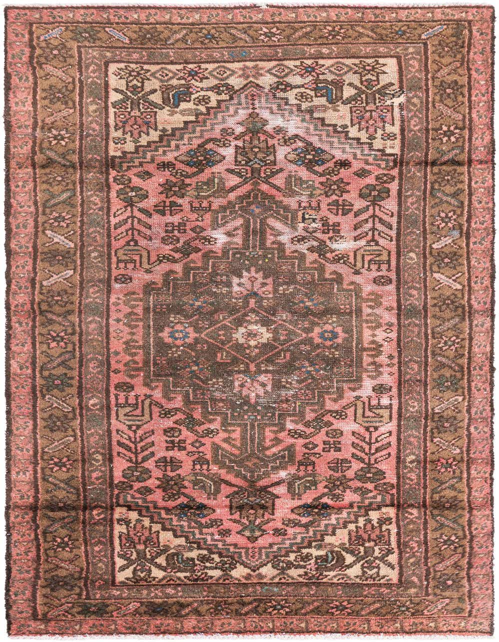 Primary image 3' 3 x 6' 8  Hand Knotted Ultra Vintage Persian Wool Rug