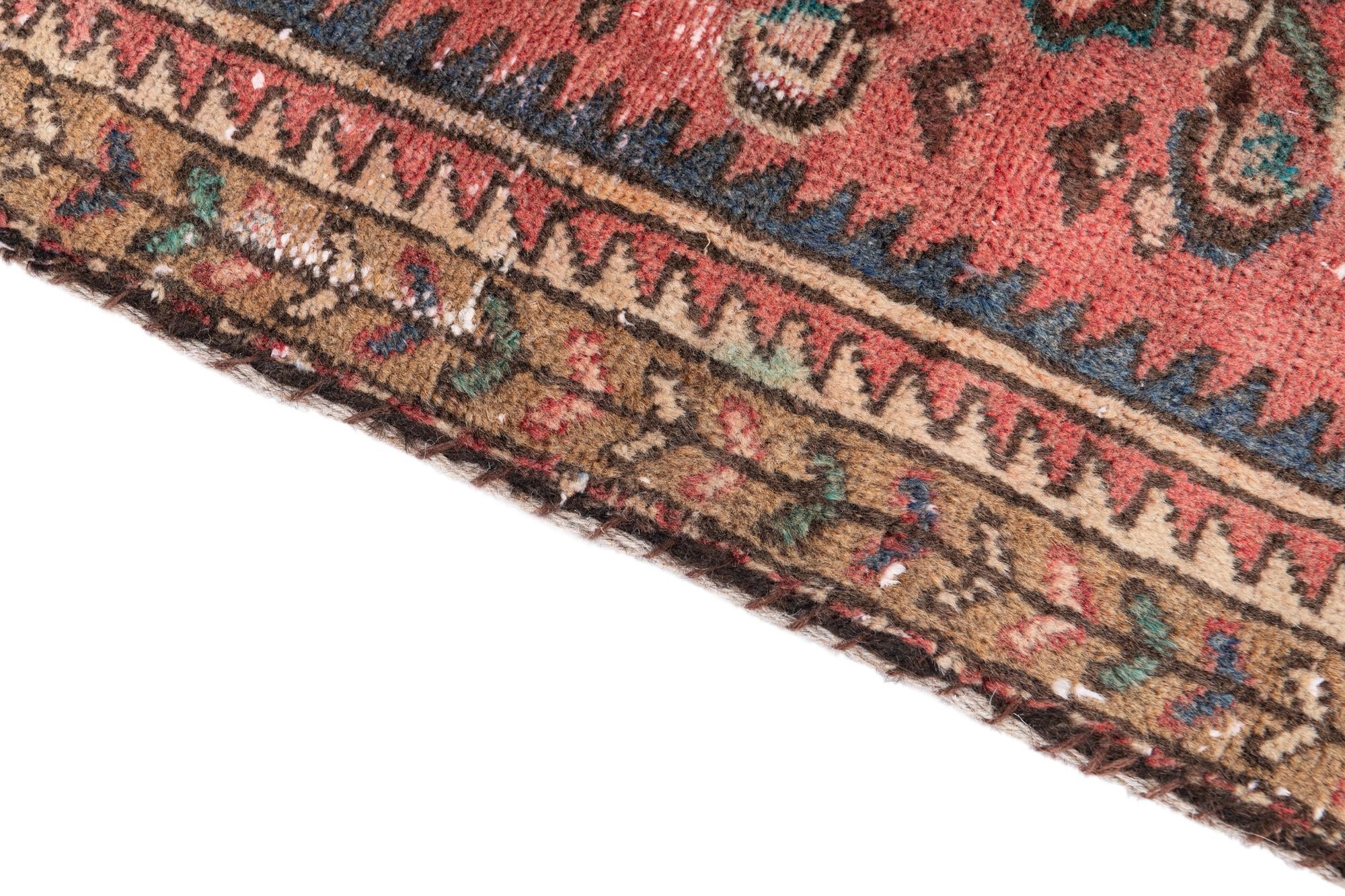 3' 7 x 6' 5 Hand Knotted Ultra Vintage Persian Wool Rug
