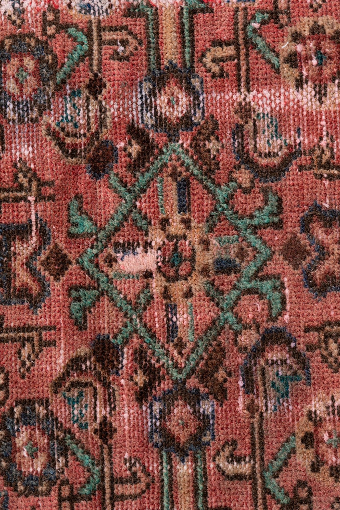 3' 7 x 6' 5 Hand Knotted Ultra Vintage Persian Wool Rug