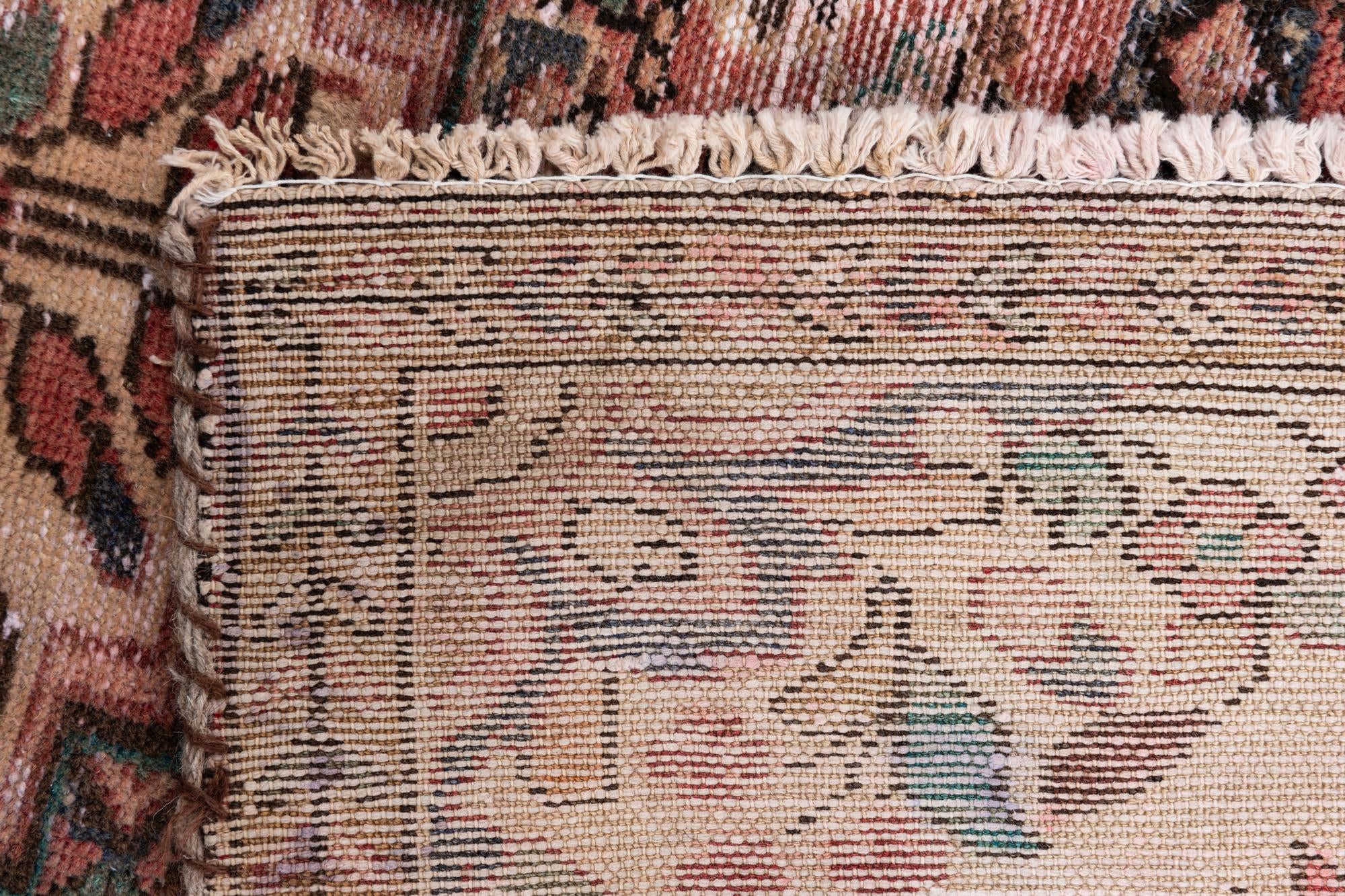 3' 7 x 6' 5 Hand Knotted Ultra Vintage Persian Wool Rug