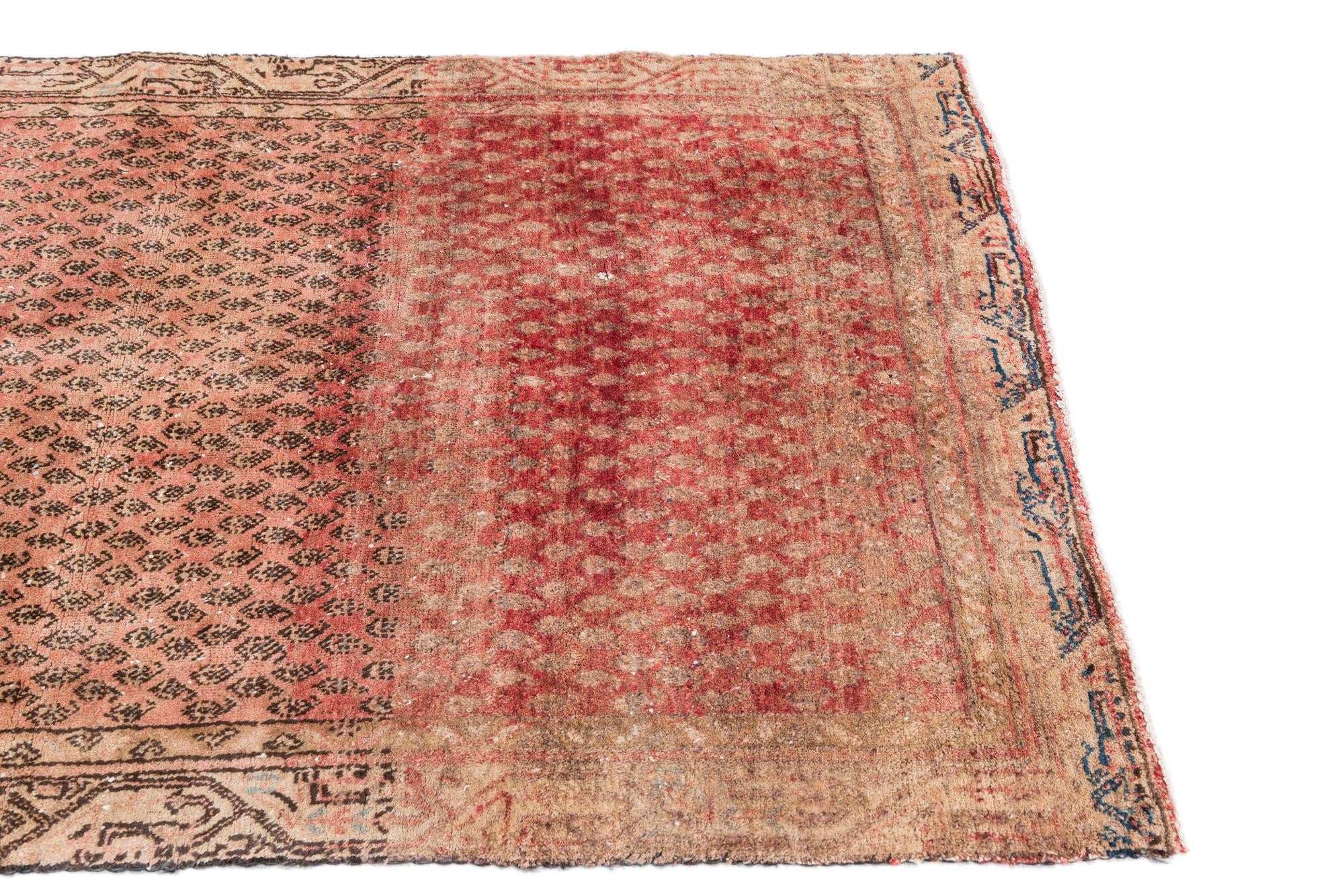 3' 9 x 6' 1 Hand Knotted Ultra Vintage Persian Wool Rug