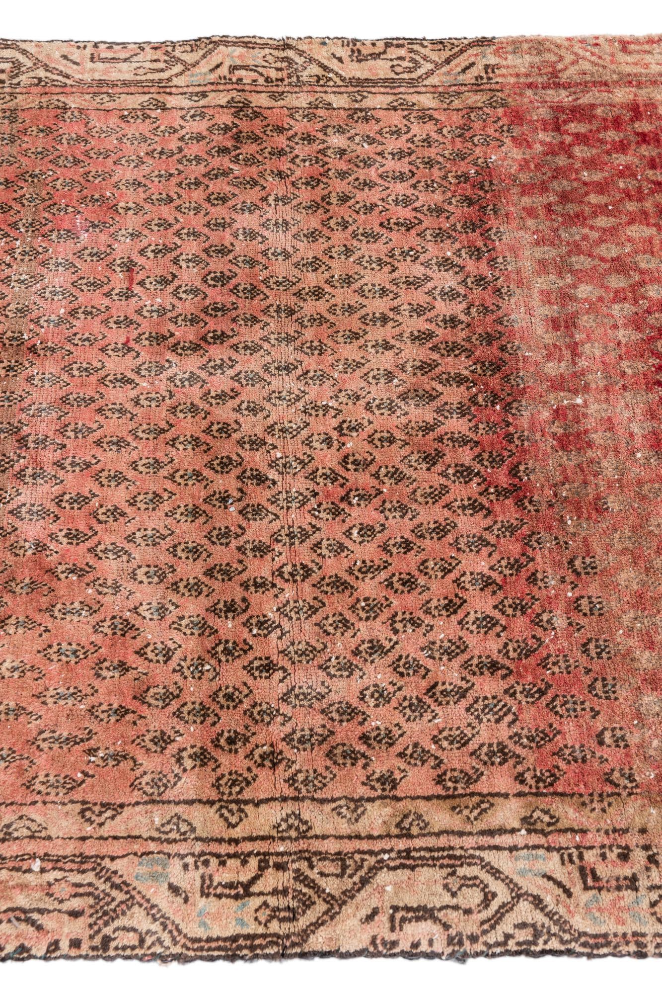 3' 9 x 6' 1 Hand Knotted Ultra Vintage Persian Wool Rug