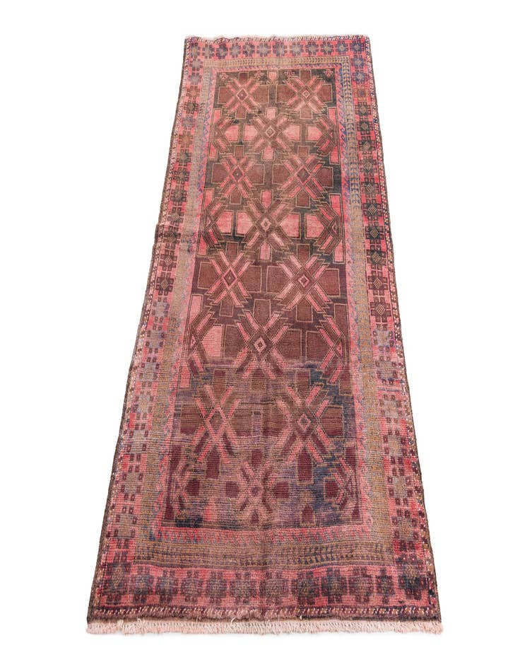 Detail image of 3' 7 x 6' 2 Hand Knotted Ultra Vintage Persian Wool Rug