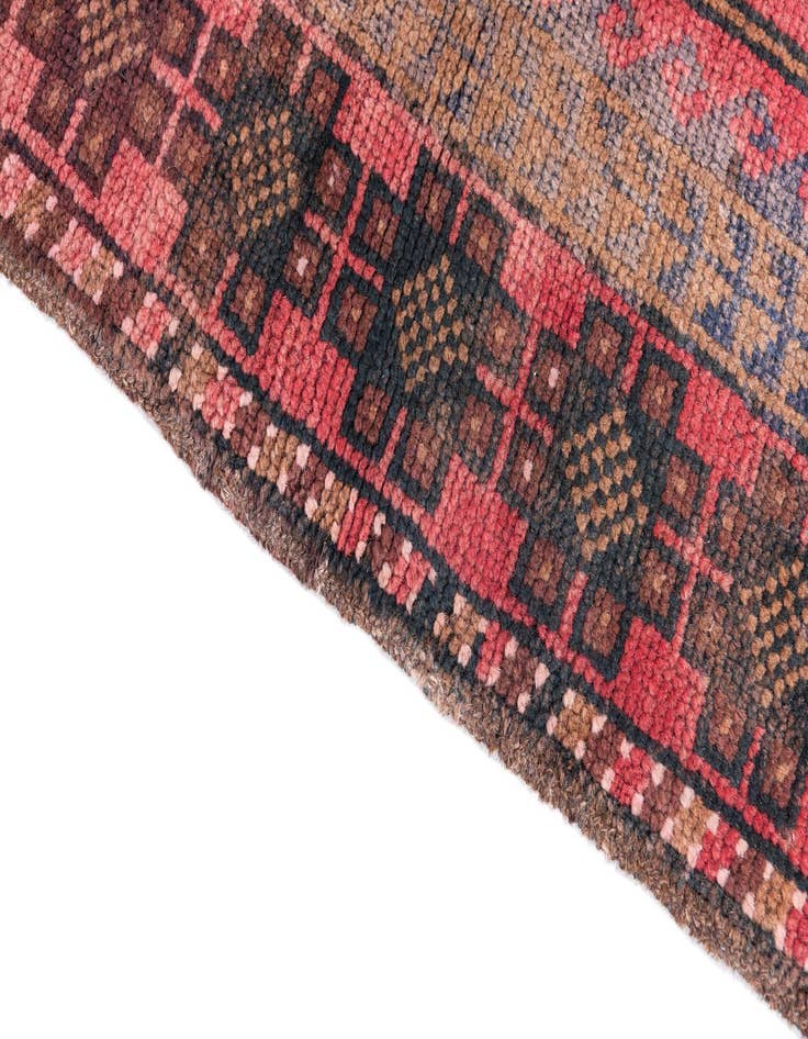 Detail image of 3' 7 x 6' 2 Hand Knotted Ultra Vintage Persian Wool Rug