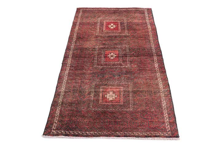 3' x 5' 4 Hand Knotted Ultra Vintage Persian Wool Rug