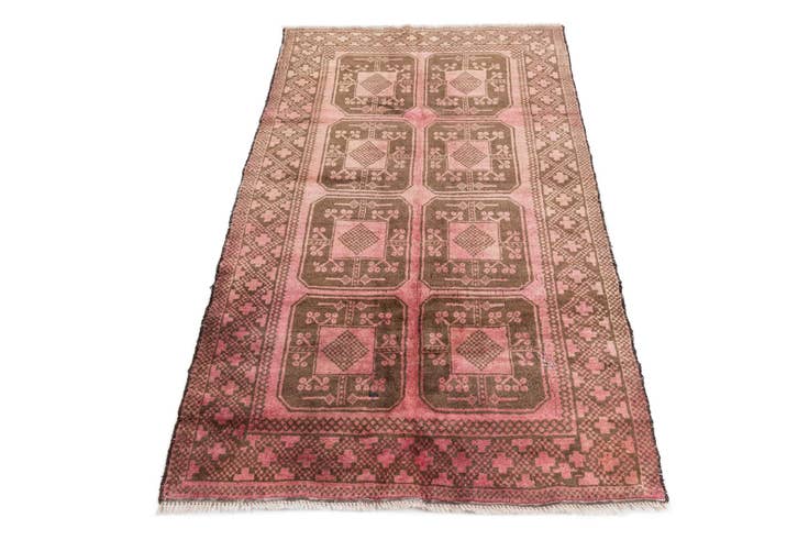 Detail image of 3' 5 x 6' 2 Hand Knotted Ultra Vintage Persian Wool Rug