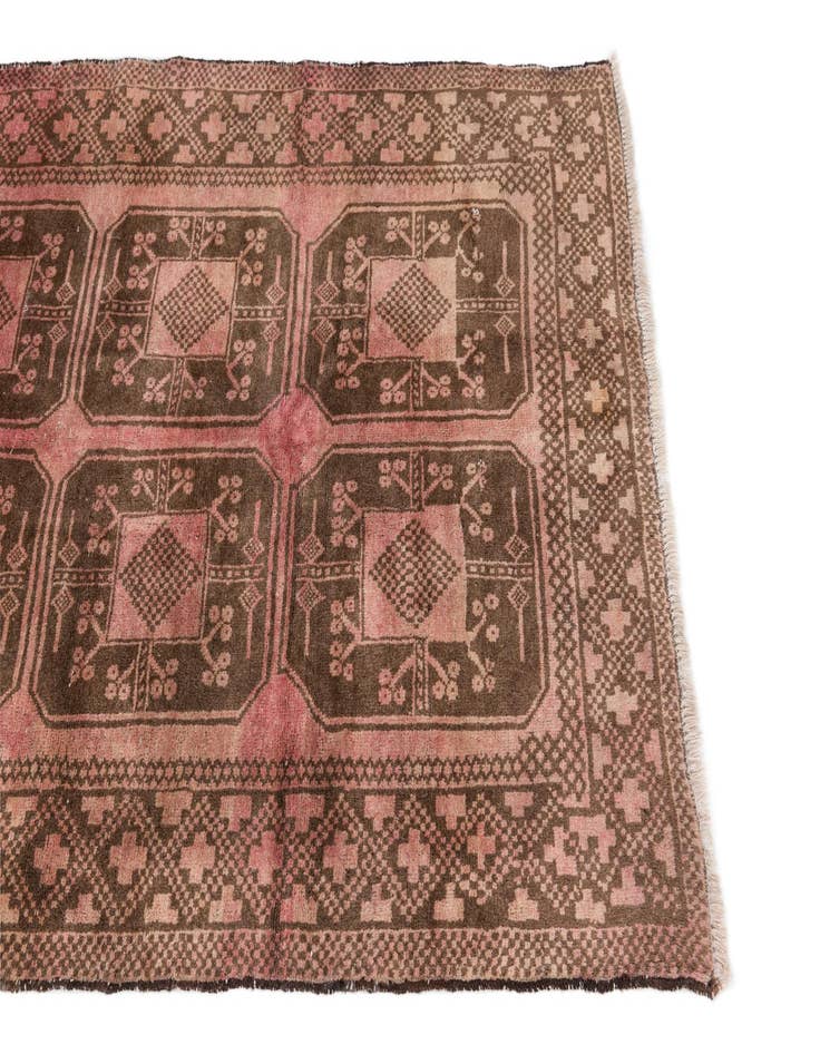 Detail image of 3' 5 x 6' 2  Hand Knotted Ultra Vintage Persian Wool Rug