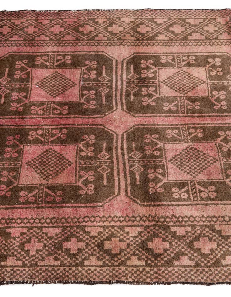 Detail image of 3' 5 x 6' 2  Hand Knotted Ultra Vintage Persian Wool Rug