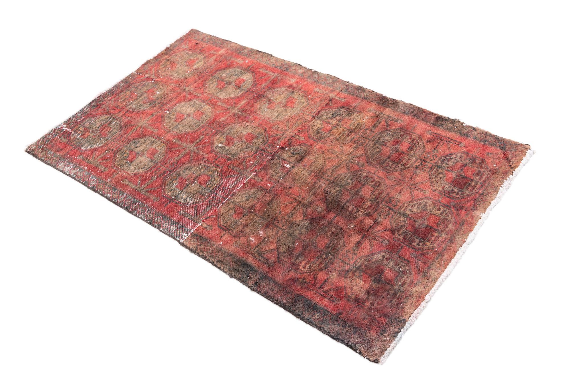 2' 8 x 4' 4 Hand Knotted Ultra Vintage Persian Wool Rug