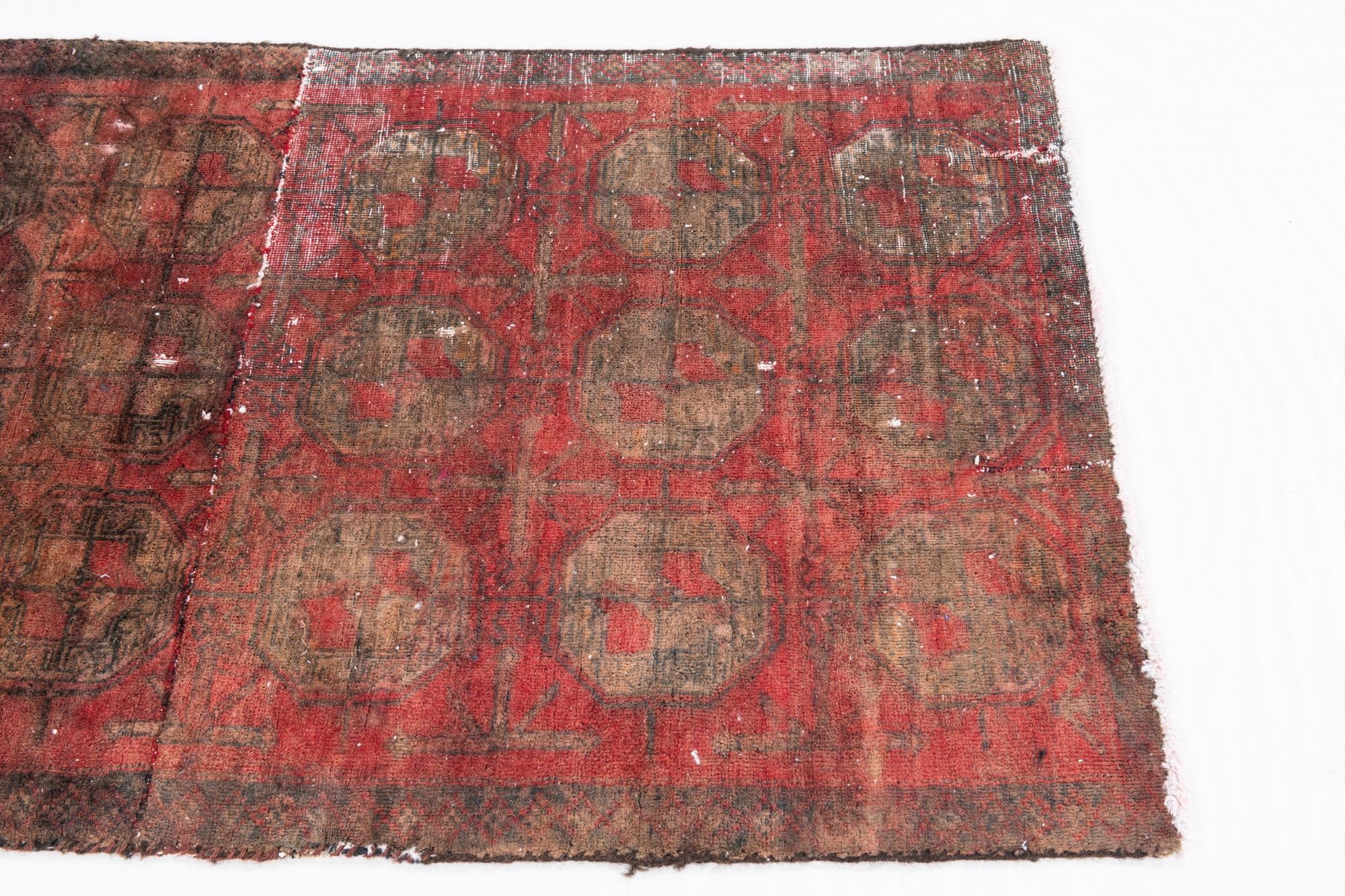 2' 8 x 4' 4 Hand Knotted Ultra Vintage Persian Wool Rug