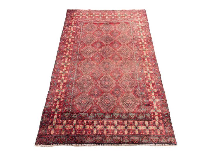 3' x 5' 2 Hand Knotted Ultra Vintage Persian Wool Rug