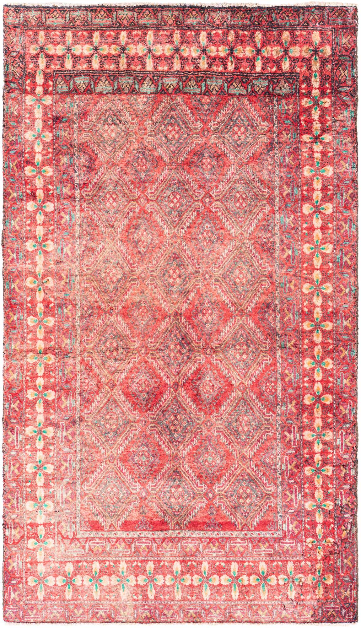 3' x 5' 2 Hand Knotted Ultra Vintage Persian Wool Rug
