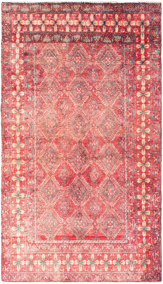 Detail image of 3' x 5' 2 Hand Knotted Ultra Vintage Persian Wool Rug