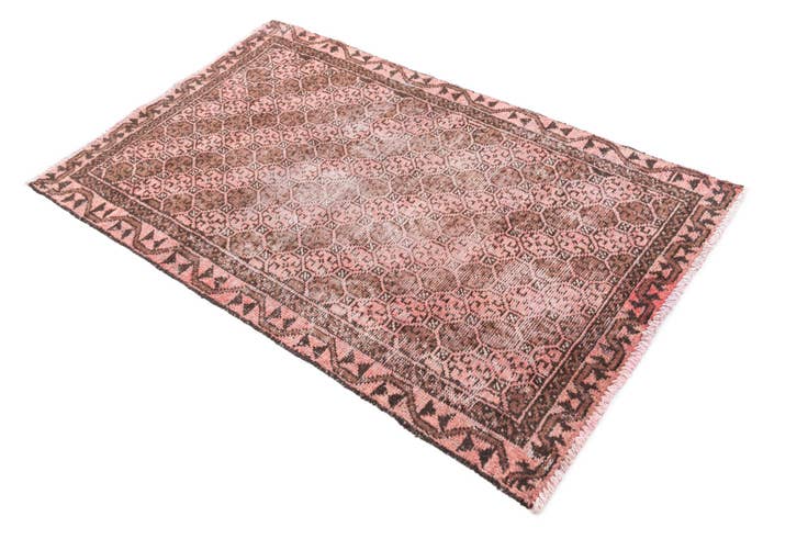 Detail image of 3' 1 x 5' Hand Knotted Ultra Vintage Persian Wool Rug