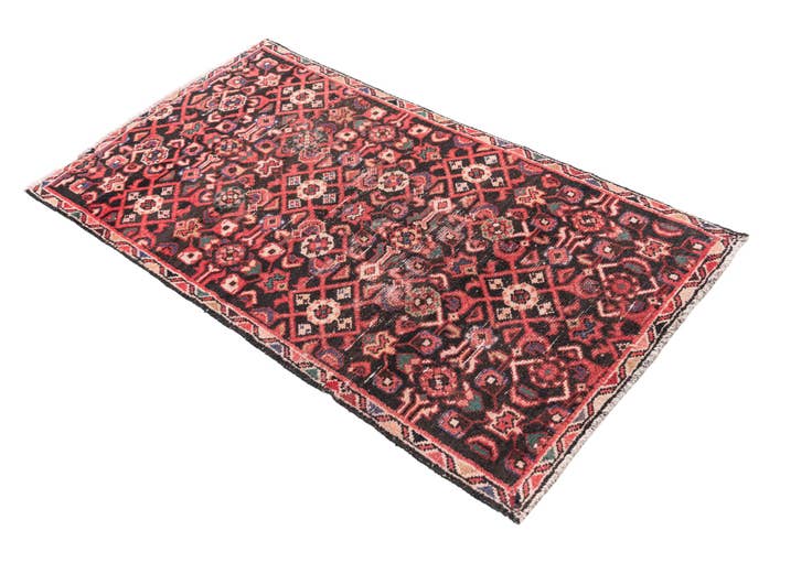Detail image of 2' 8 x 5' 2 Hand Knotted Ultra Vintage Persian Wool Rug