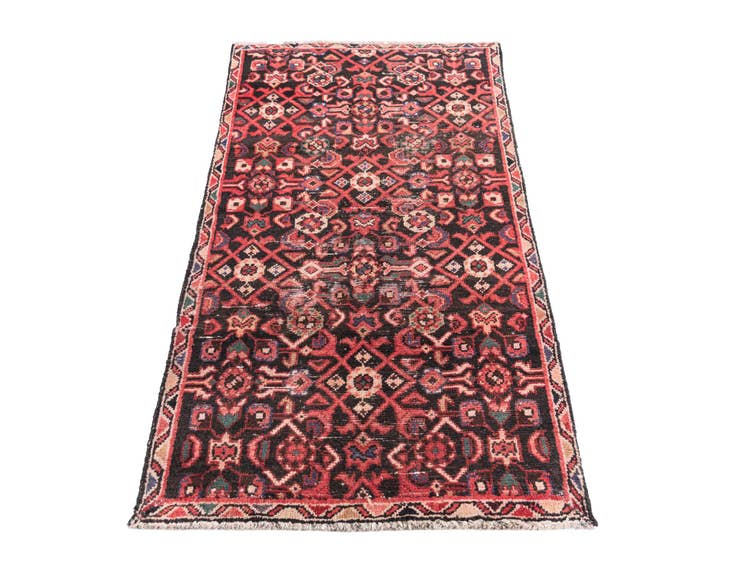 Detail image of 2' 8 x 5' 2 Hand Knotted Ultra Vintage Persian Wool Rug