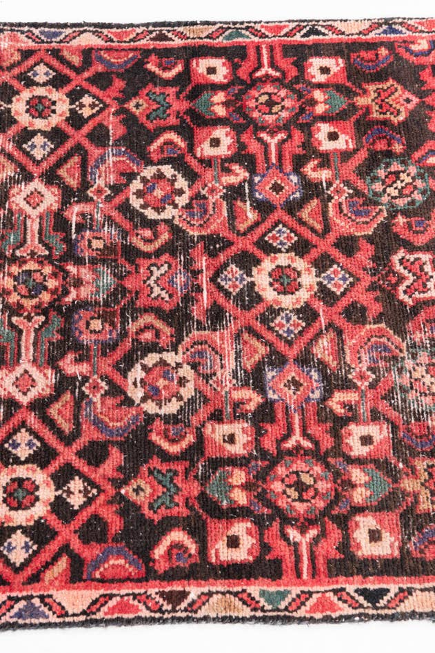 Detail image of 2' 8 x 5' 2 Hand Knotted Ultra Vintage Persian Wool Rug