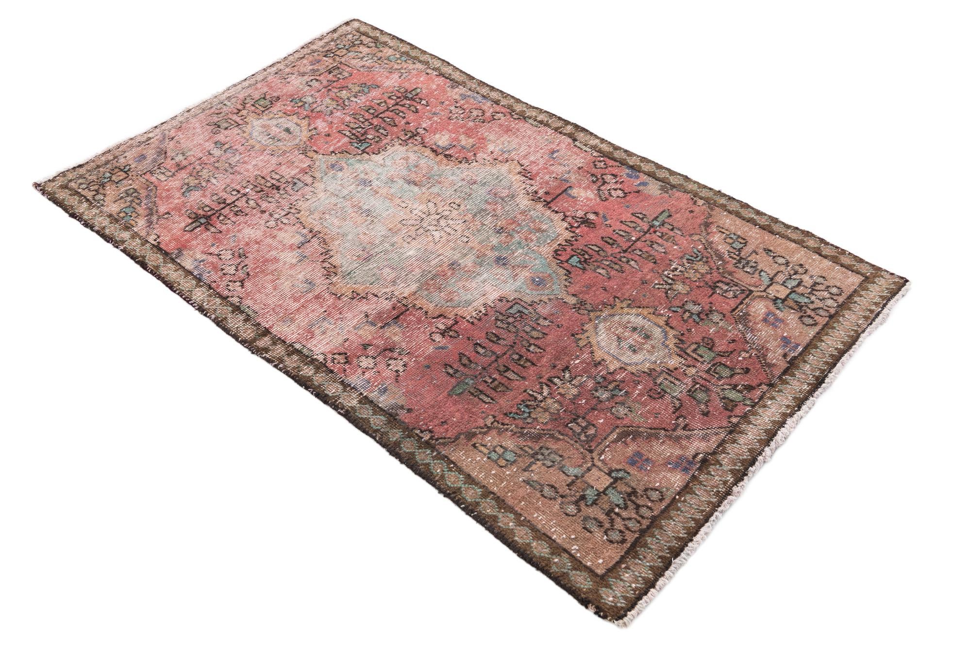 3' 1 x 5' Hand Knotted Ultra Vintage Persian Wool Rug