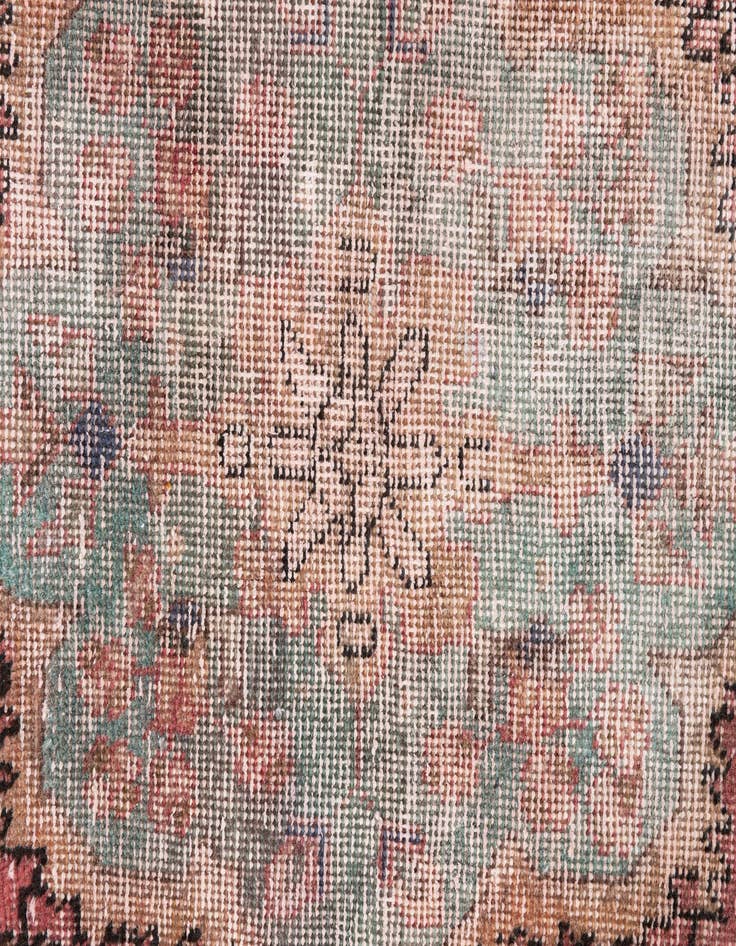 Detail image of 3' 1 x 5'  Hand Knotted Ultra Vintage Persian Wool Rug
