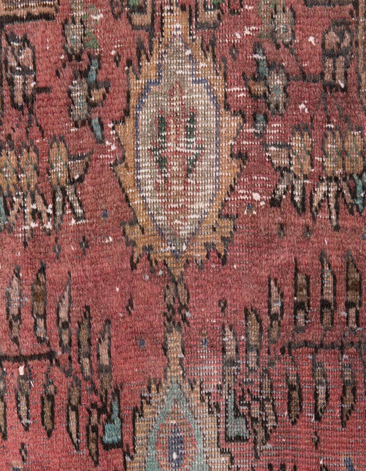 Detail image of 3' 1 x 5'  Hand Knotted Ultra Vintage Persian Wool Rug