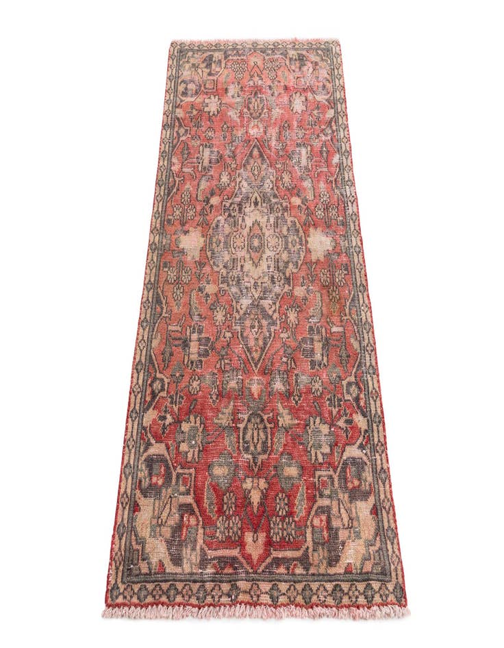 Detail image of 2' 9 x 5'  Hand Knotted Ultra Vintage Persian Wool Rug