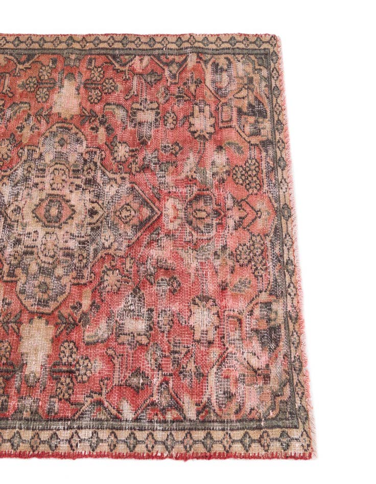 Detail image of 2' 9 x 5'  Hand Knotted Ultra Vintage Persian Wool Rug