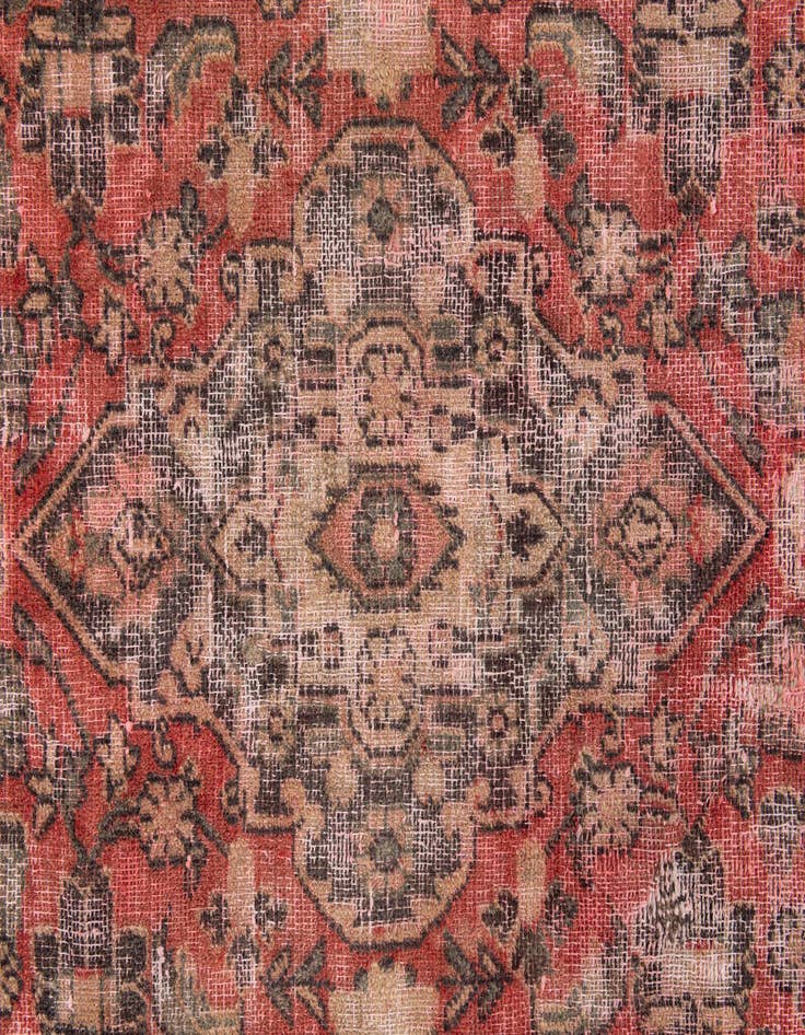 Detail image of 2' 9 x 5'  Hand Knotted Ultra Vintage Persian Wool Rug