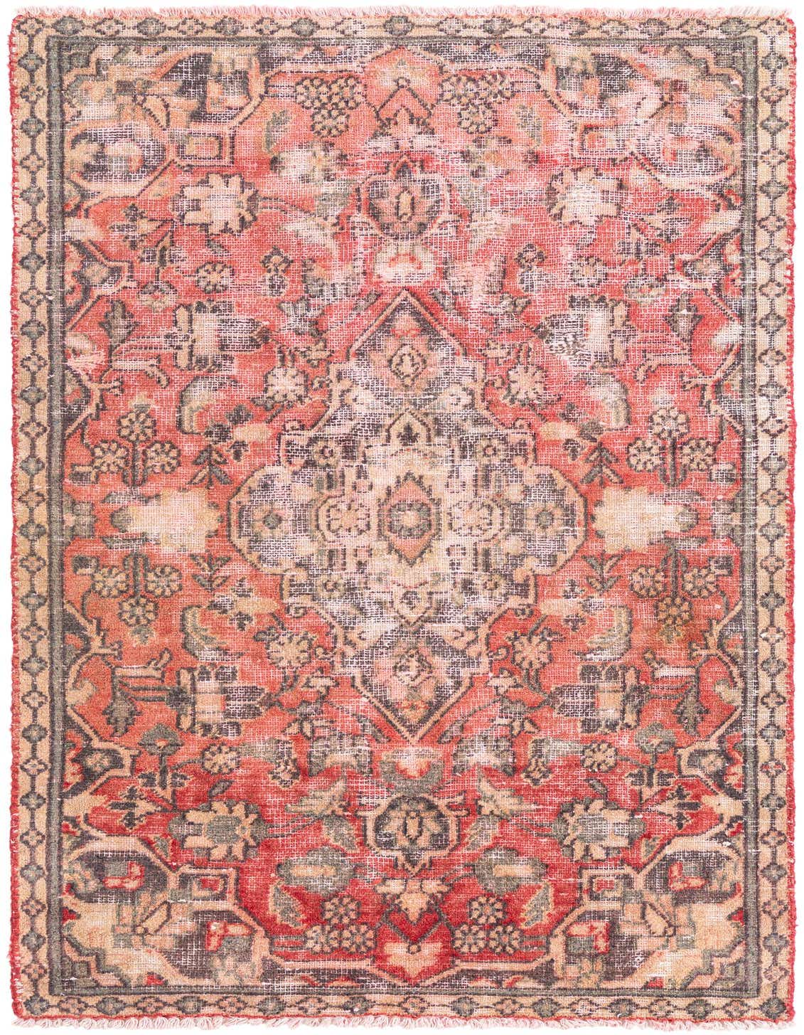 Primary image 2' 9 x 5'  Hand Knotted Ultra Vintage Persian Wool Rug