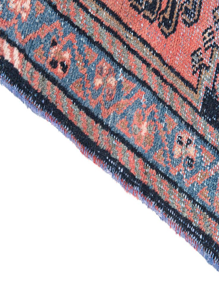 Detail image of 3' 4 x 4' 8  Hand Knotted Ultra Vintage Persian Wool Rug