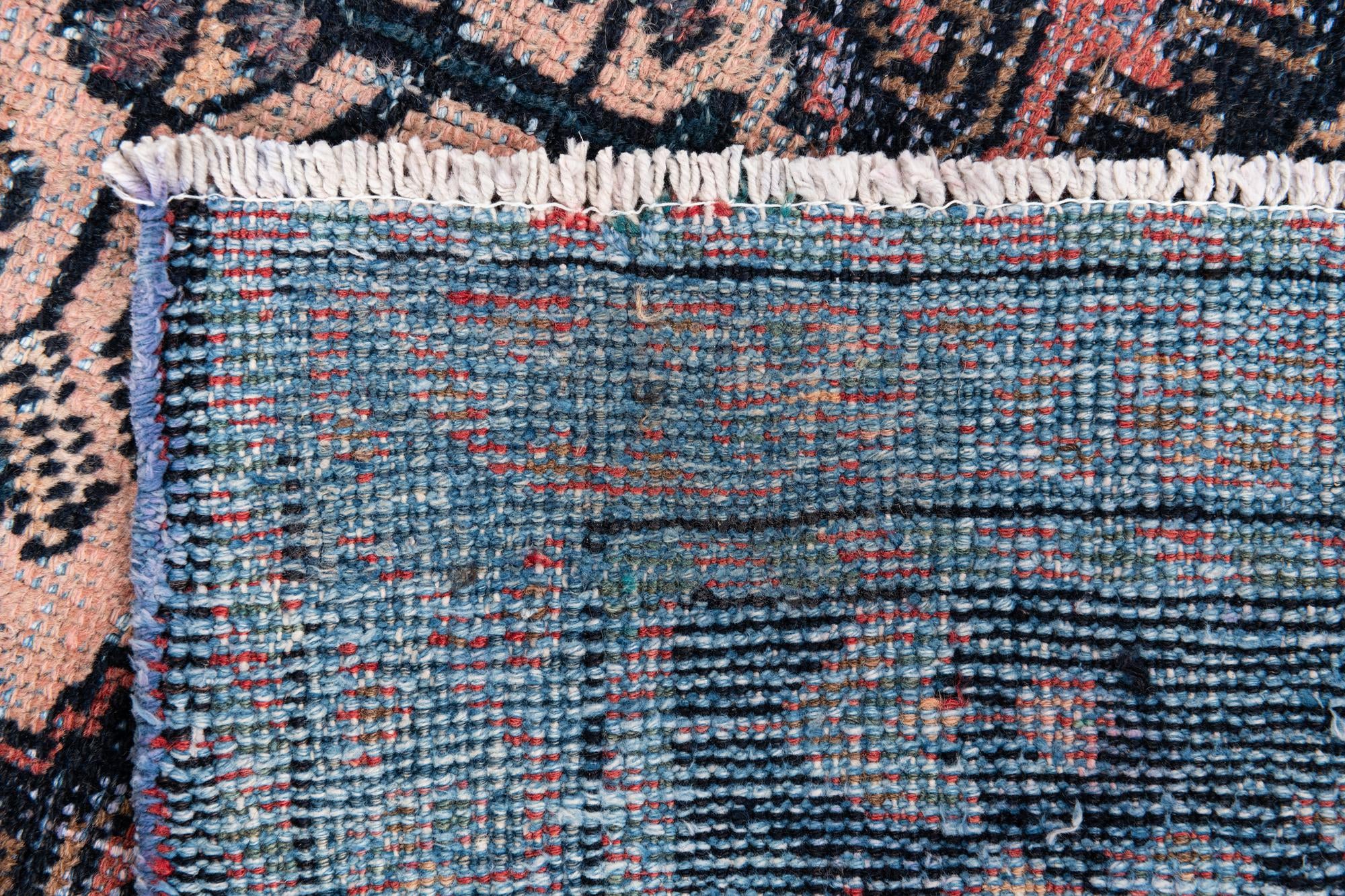 3' 4 x 4' 8 Hand Knotted Ultra Vintage Persian Wool Rug