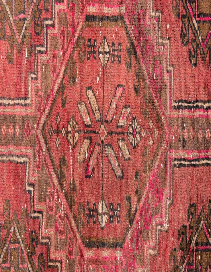 Detail image of 3' 3 x 4' 2  Hand Knotted Ultra Vintage Persian Wool Rug