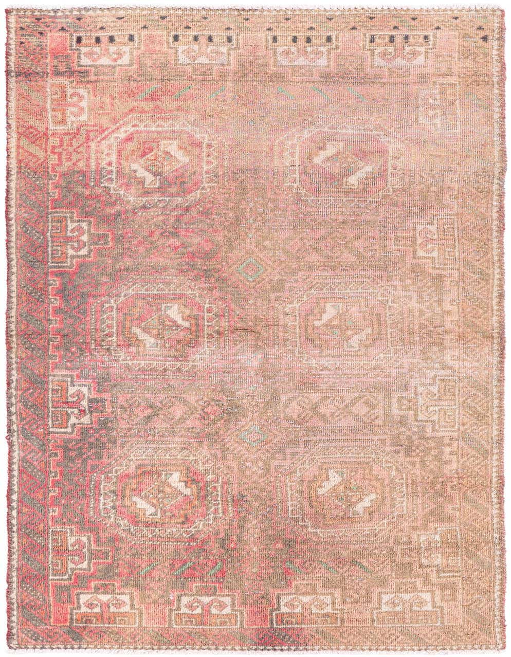 Primary image 2' 6 x 5' 2  Hand Knotted Ultra Vintage Persian Wool Rug