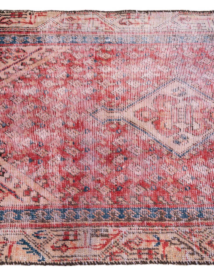 Detail image of 3' 1 x 5'  Hand Knotted Ultra Vintage Persian Wool Rug