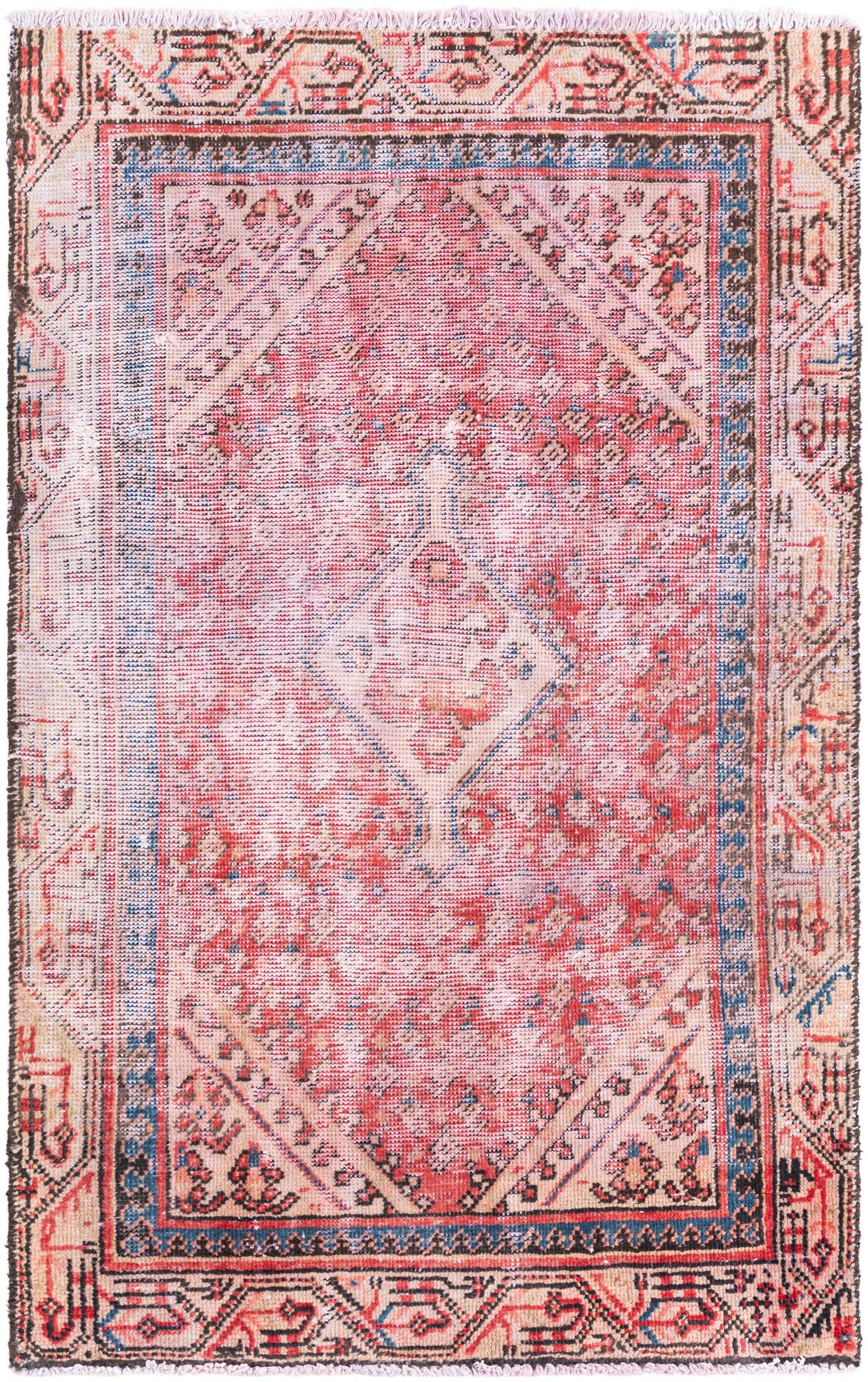 3' 1 x 5' Hand Knotted Ultra Vintage Persian Wool Rug