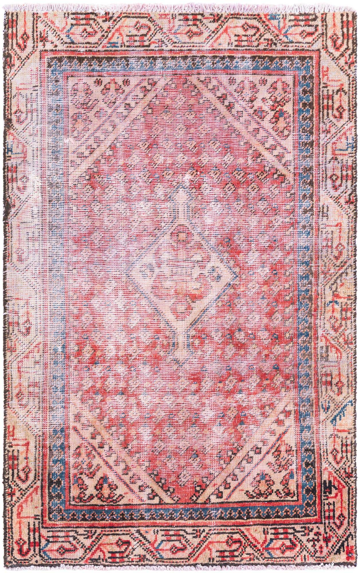 3' 1 x 5' Hand Knotted Ultra Vintage Persian Wool Rug