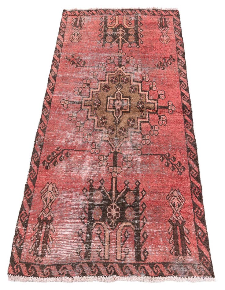 Detail image of 3' 1 x 5' 3  Hand Knotted Ultra Vintage Persian Wool Rug