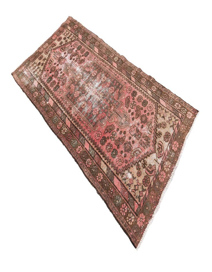 Detail image of 3' 3 x 6' 3  Hand Knotted Ultra Vintage Persian Wool Rug