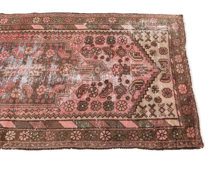 Detail image of 3' 3 x 6' 3 Hand Knotted Ultra Vintage Persian Wool Rug