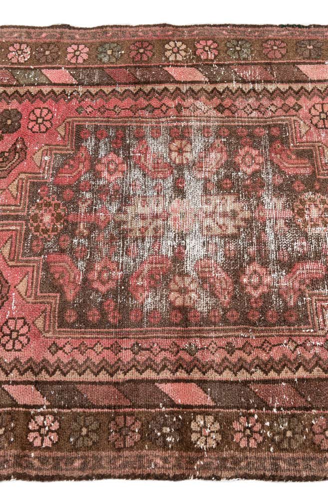 3' 3 x 6' 3 Hand Knotted Ultra Vintage Persian Wool Rug