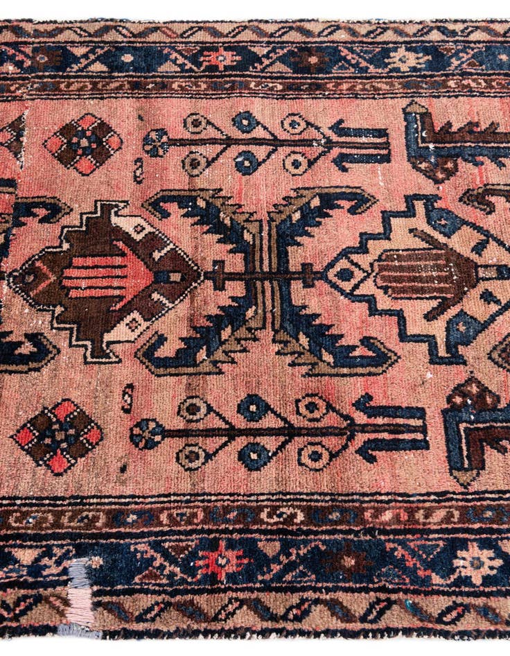 Detail image of 3' 4 x 6' 5  Hand Knotted Ultra Vintage Persian Wool Rug