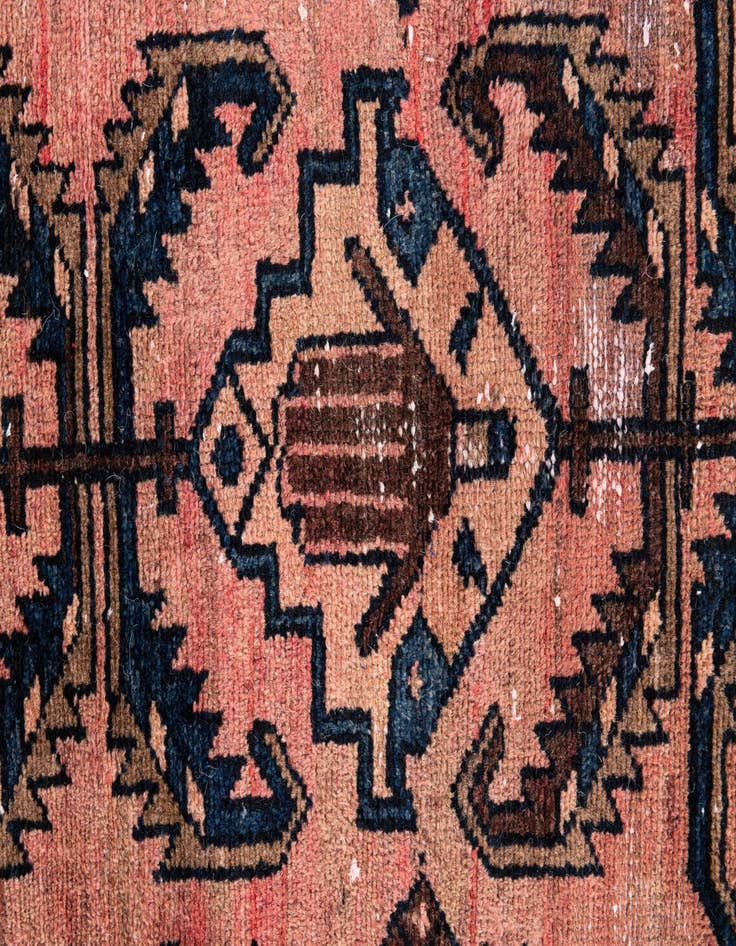 Detail image of 3' 4 x 6' 5  Hand Knotted Ultra Vintage Persian Wool Rug